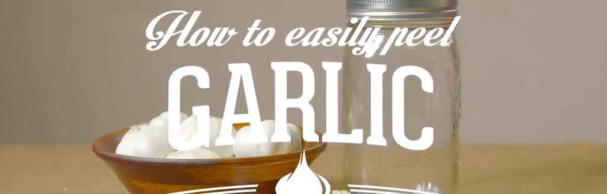 Banner for how to easily peel garlic video
