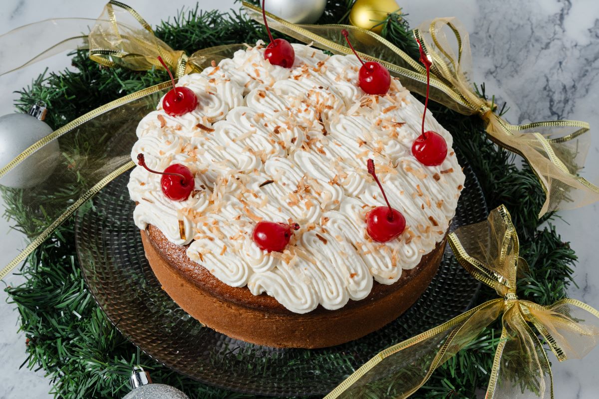 Cherry-Coconut Cake