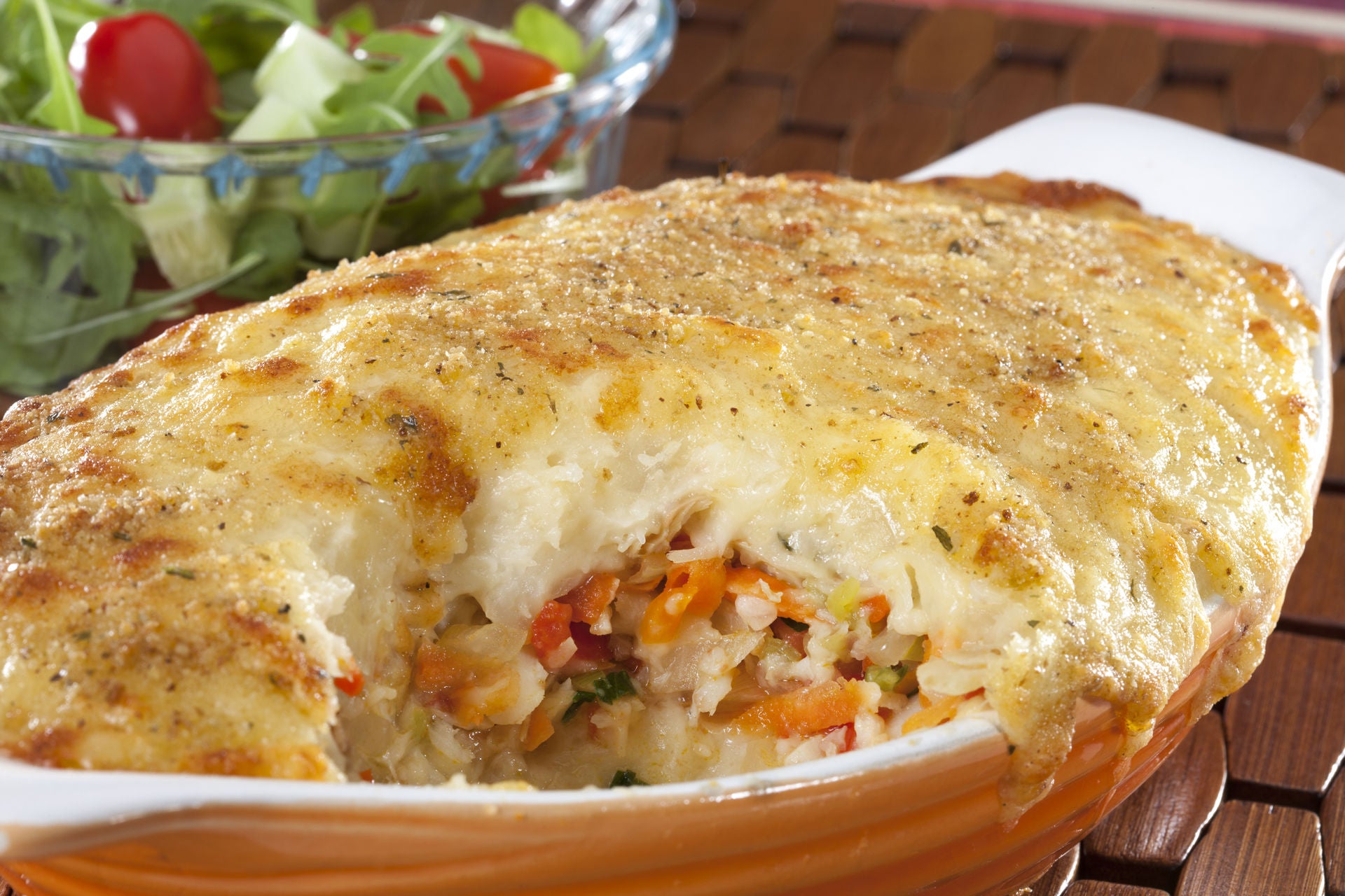 Cassava and Salt Fish Casserole