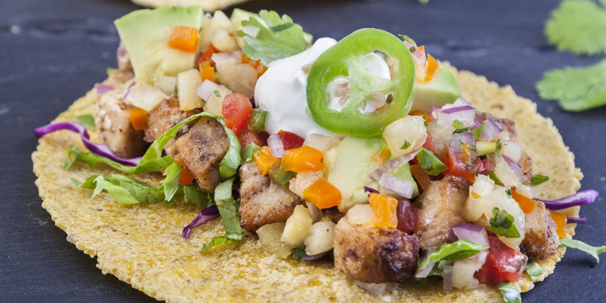 Spiced fish tacos