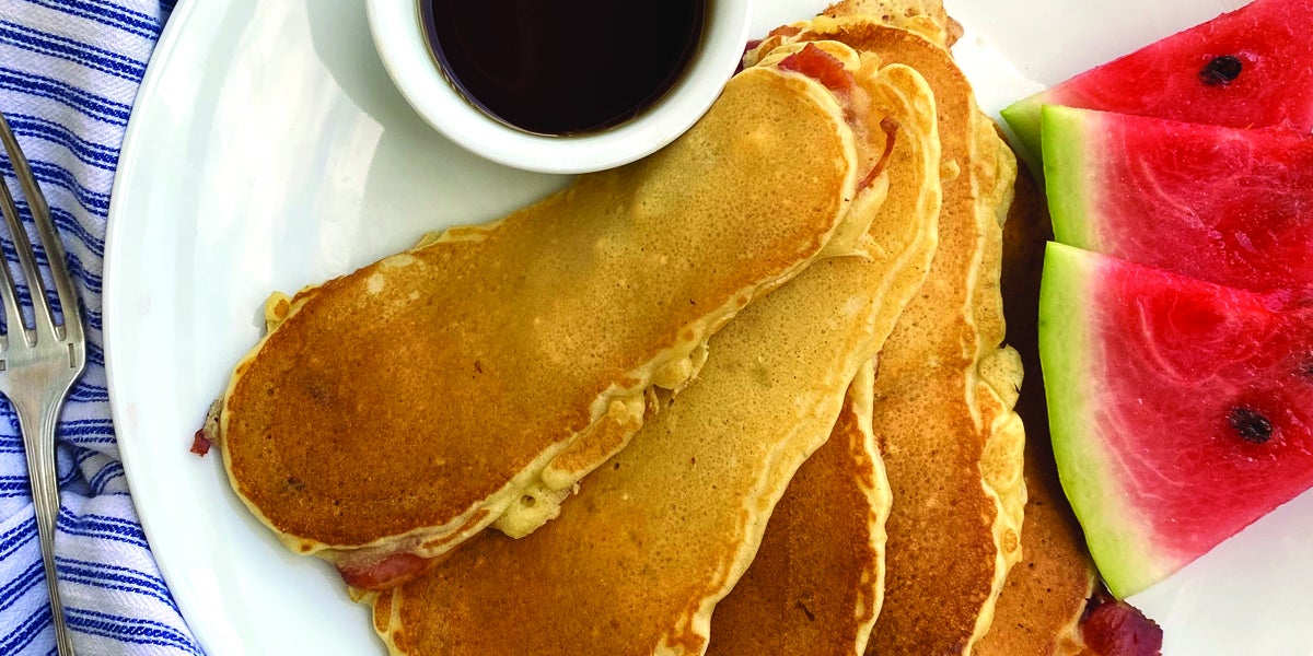 Bacon Stuffed Pancakes