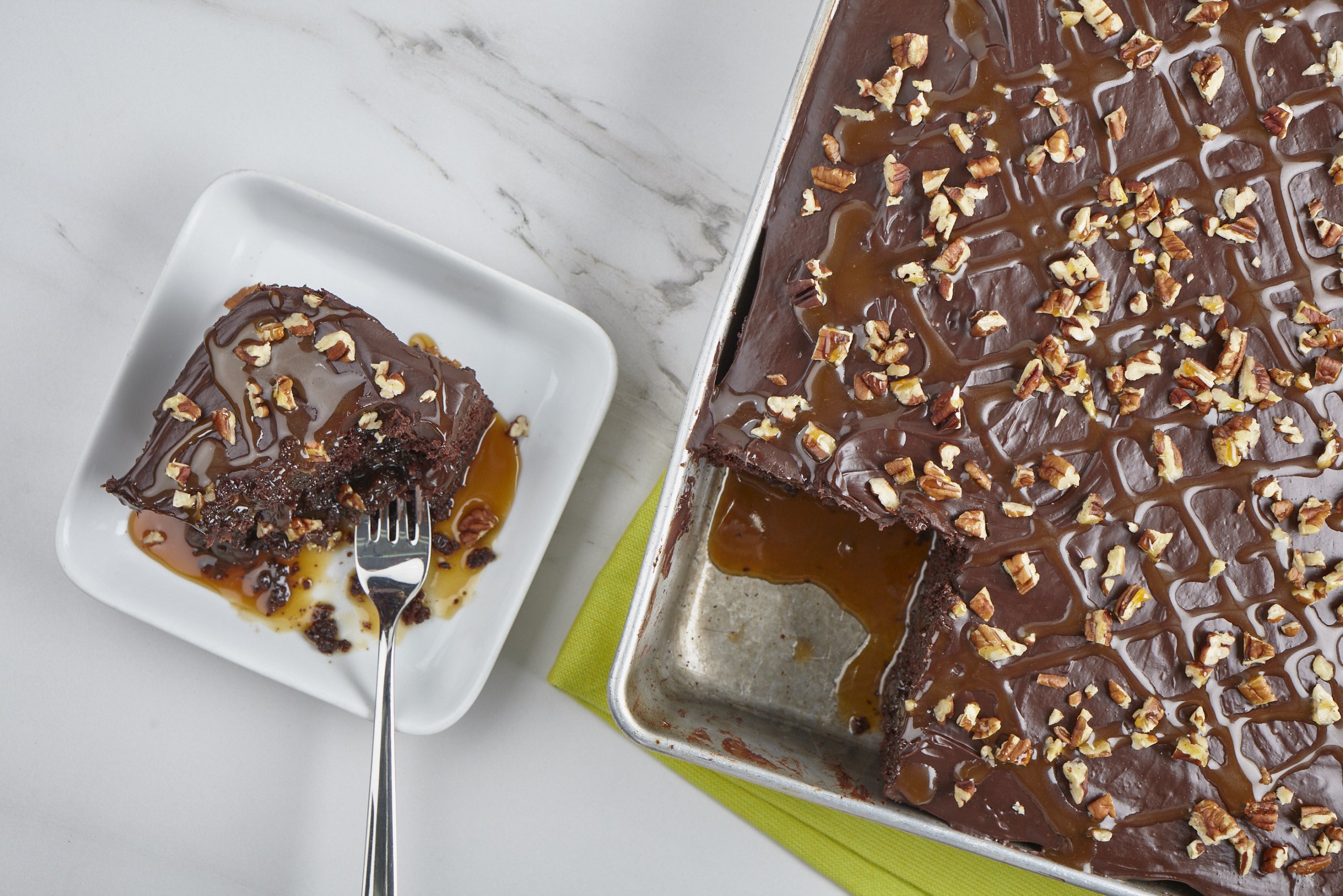 Turtle Poke Cake