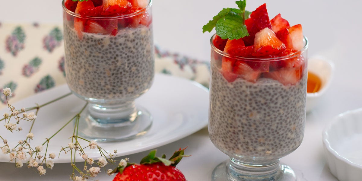 Chia Pudding with Strawberries