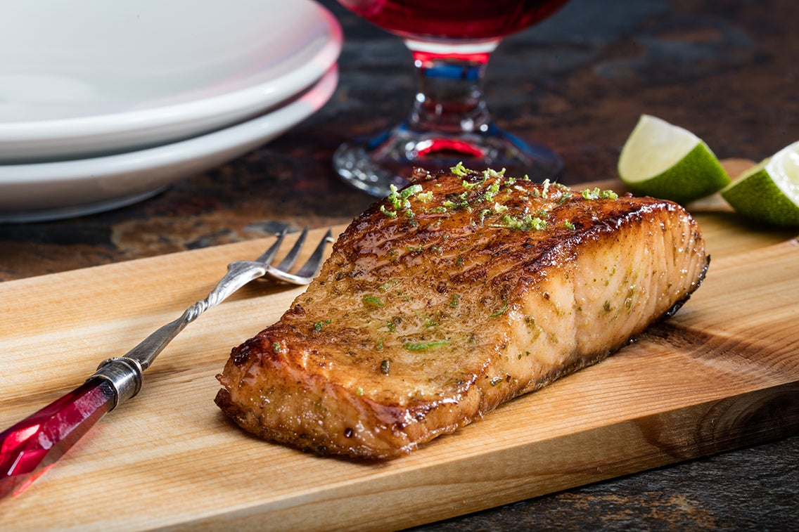 Pineapple and Orange Glazed Salmon