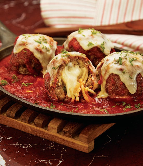 Inside Out Spaghetti and Meatballs