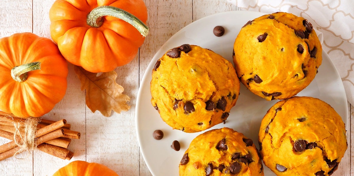 Pumpkin Chocolate Chip Muffins