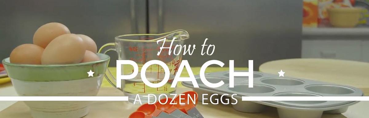 Banner for how to poach eggs video