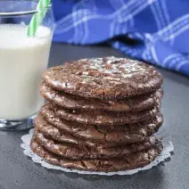 Mocha Crinkle Cookies