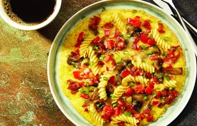 Crazy Pasta Omelets