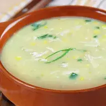 Oriental Chicken & Corn Soup with Potato