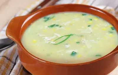 Oriental Chicken & Corn Soup with Potato