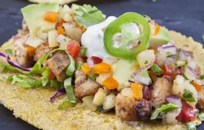 Spiced fish tacos