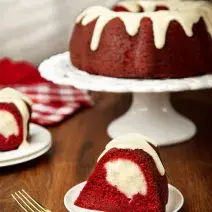 Cream Cheese Stuffed Red Velvet Bundt Cake