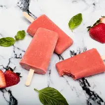Strawberry Smoothie Popsicles