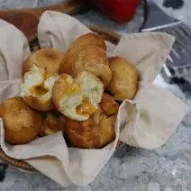 Cheesy Fried Dumpling