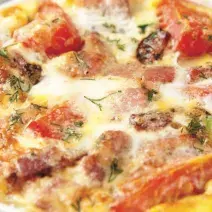 Bacon and Vegetable Fritata