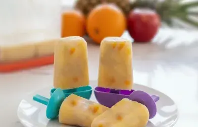 Mango and Pineapple Popsicle