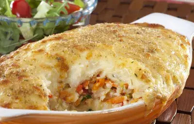Cassava and Salt Fish Casserole Cassava and Salt Fish Casserole