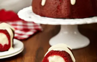 Cream Cheese Stuffed Red Velvet Bundt Cake Cream Cheese Stuffed Red Velvet Bundt Cake