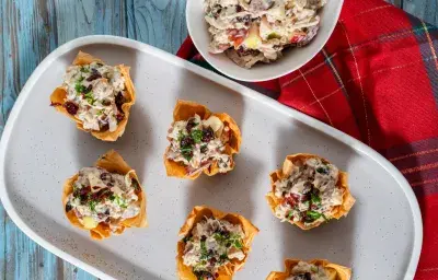 Chicken Waldorf Tarts