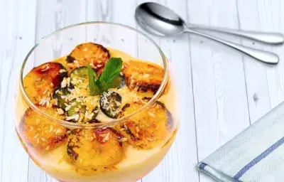 Coconut Custard with Fruits Coconut Custard with Fruits