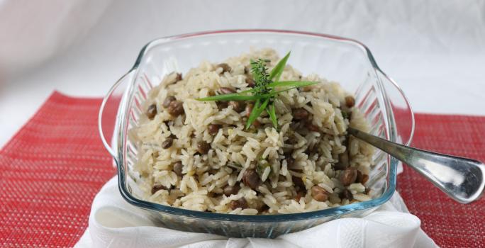 Rice and peas