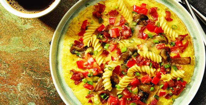 Crazy Pasta Omelets