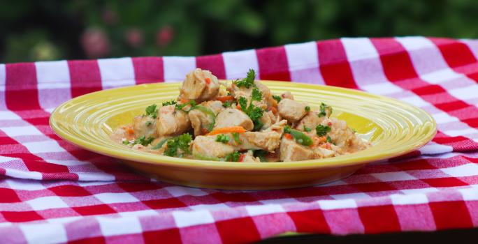 Stir Fried Chicken in Coconut Cream