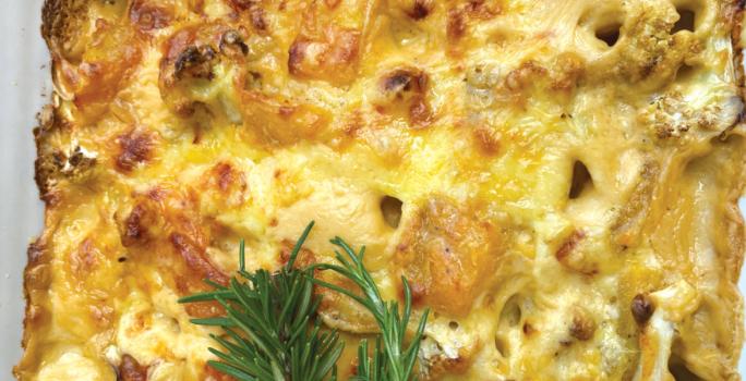 Sweet Potato & Cauliflower Pie