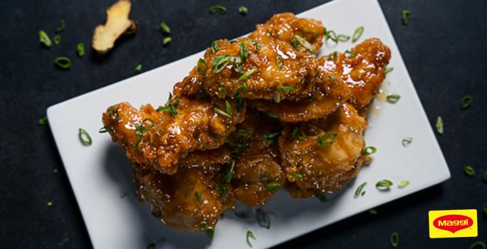 Sticky Honey Lemon Wings