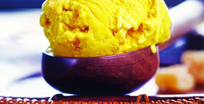 Ginger And Saffron Ice Cream