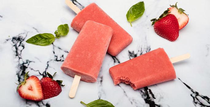 Strawberry Smoothie Popsicles