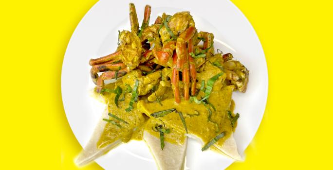 Curried Crab and Dumpling