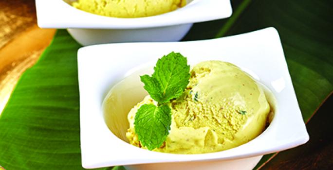 Curry And Mint Ice Cream