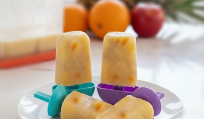 Mango and Pineapple Popsicle