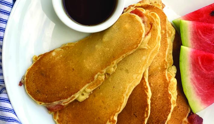 Bacon Stuffed Pancakes