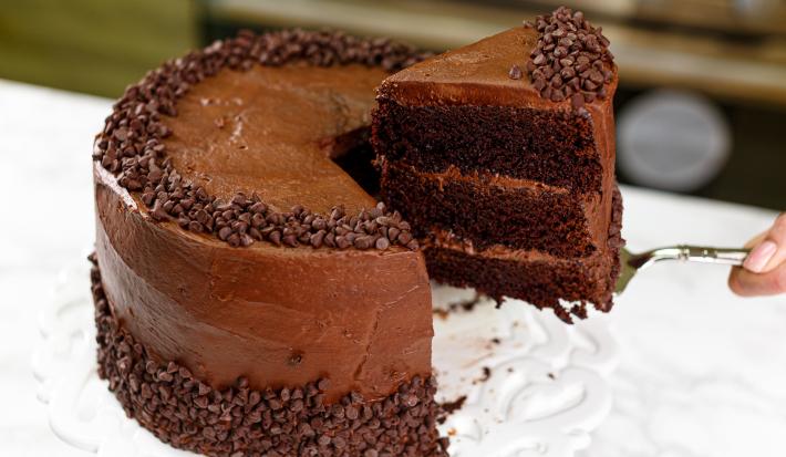 Overhead Cake Slice
