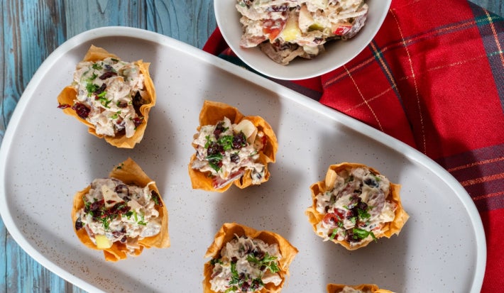Chicken Waldorf Tarts