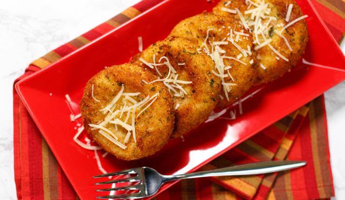 Cheesy Potato Corn Cakes
