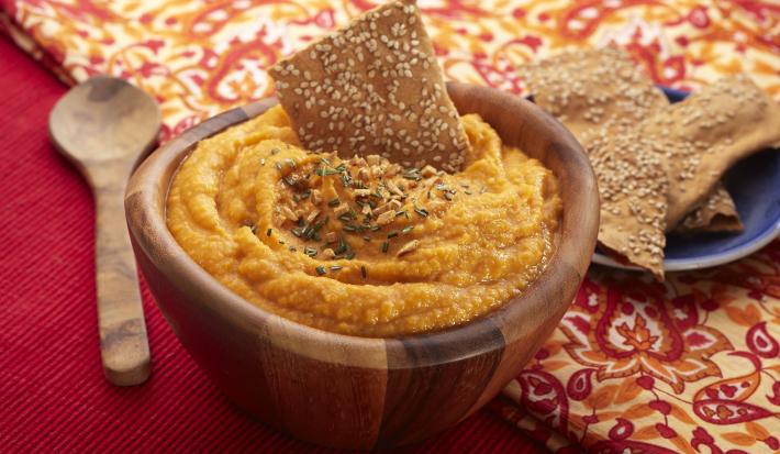 Roasted Garlic & Pumpkin Hummus