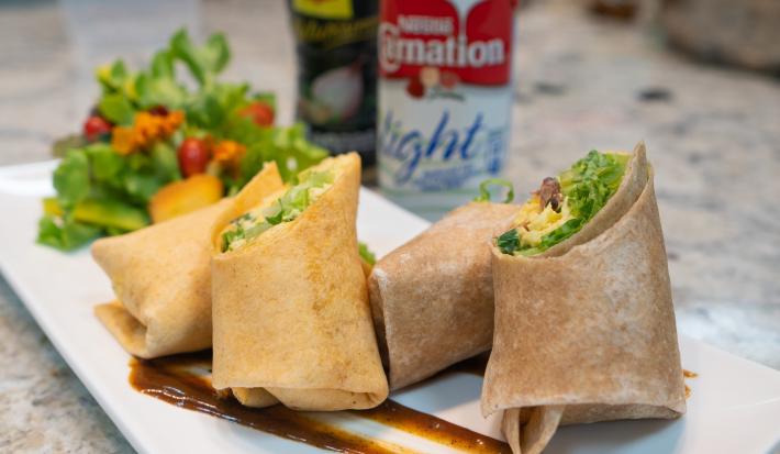 Cheesy Breakfast Burrito